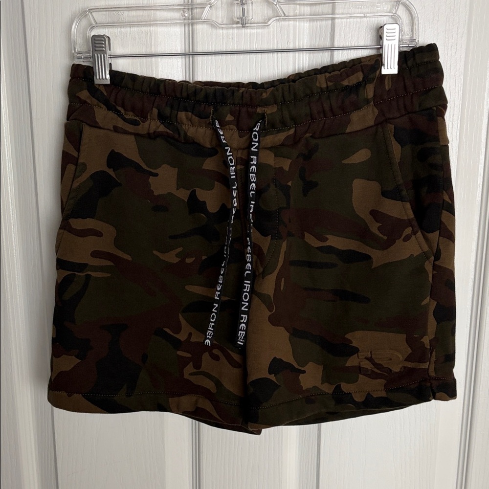 Iron Rebel - Camo Drawstring Shorts - Green/Brown